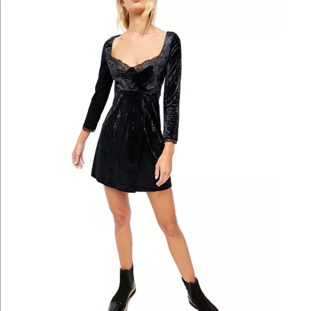 Free People Kat Velvet Mini